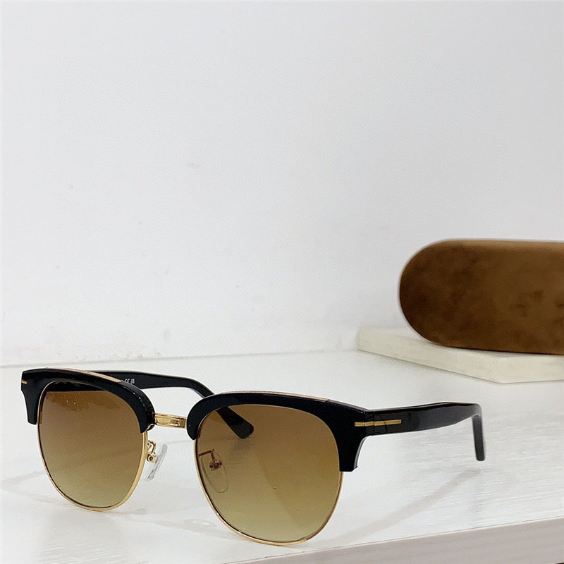 Nuovo design alla moda occhiali da sole cat eye 805-K acetato e montatura in metallo lenti rotonde stile semplice e popolare versatile occhiali di protezione UV400 esterni