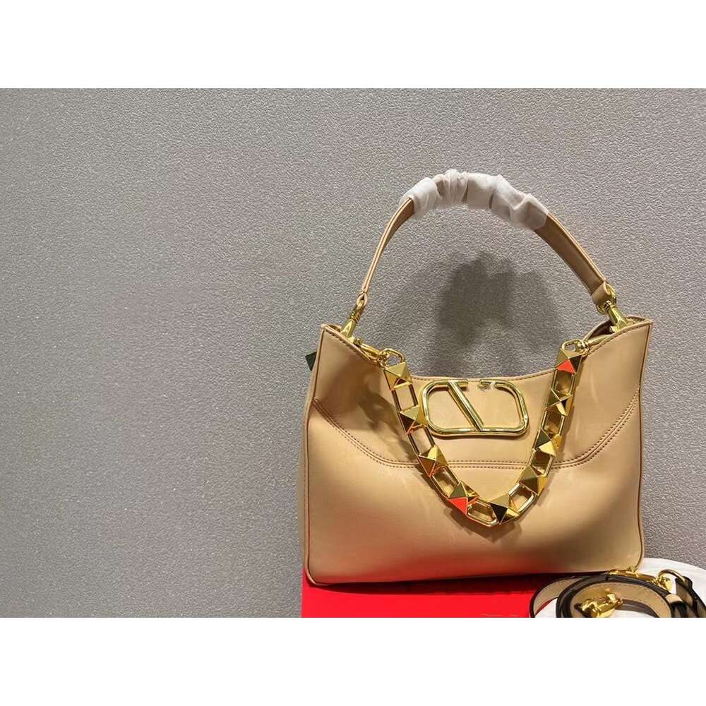 Tote Valenn Rivet Portable Hobo Punk Style Shopping Underarm Chain Bucket Designer Single Shoulder Messenger Large Bag Purse Stud Bags 6e3R PD1J