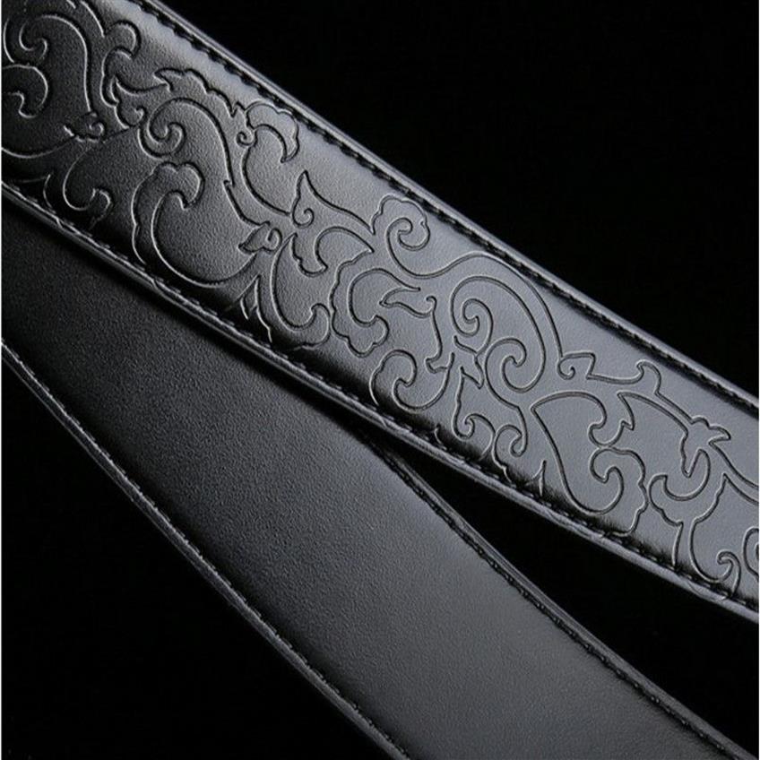 Cinturón de cuero para hombre, cinturones de diseñador, cinturón de cintura de cuero genuino informal de alta calidad, cinturón negro de 105-125cm 208S