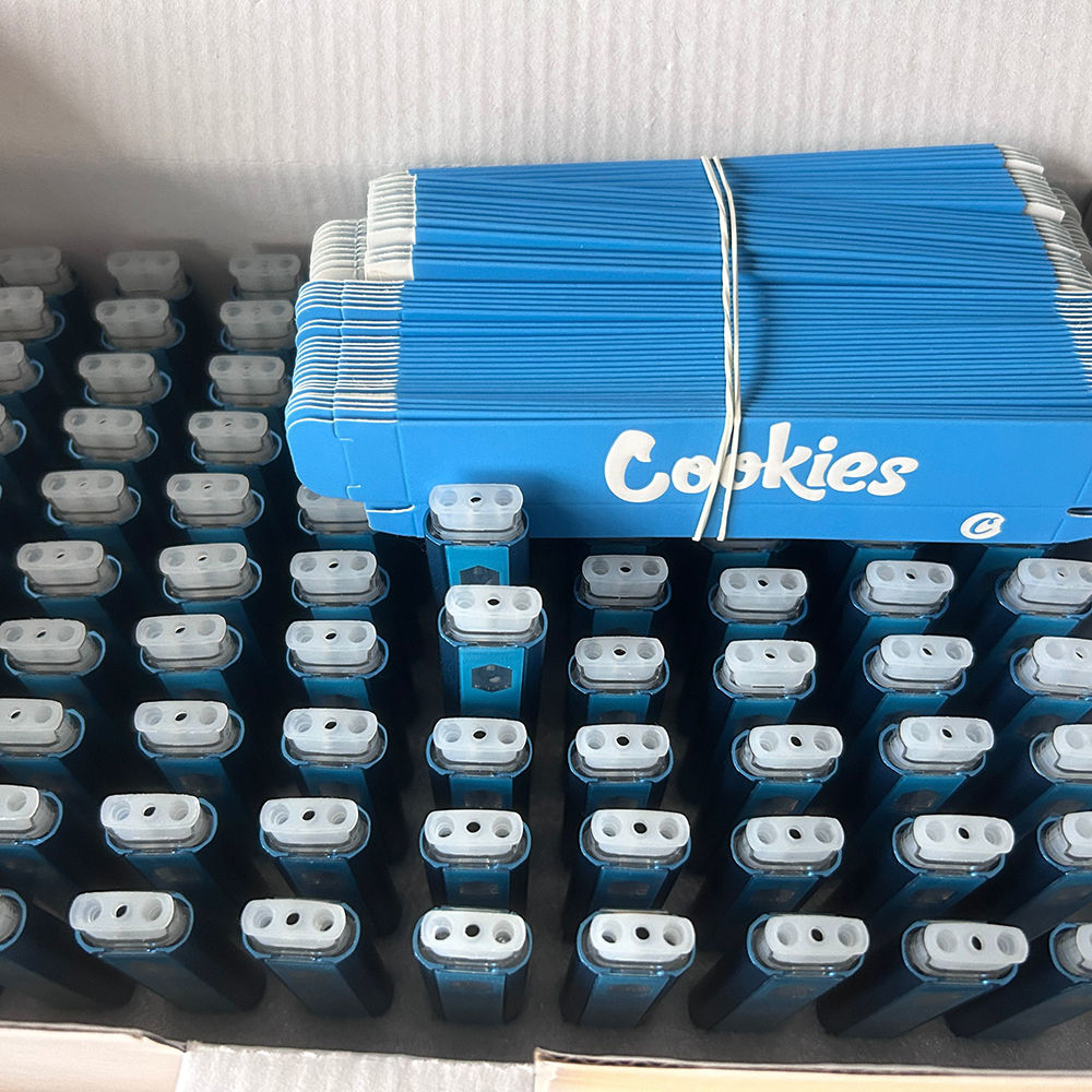 Cookies engångsanordning 1 gram förångare pennor keramisk spole 280mAh uppladdningsbart batteri tomt podstarter satser med väskförpackningar
