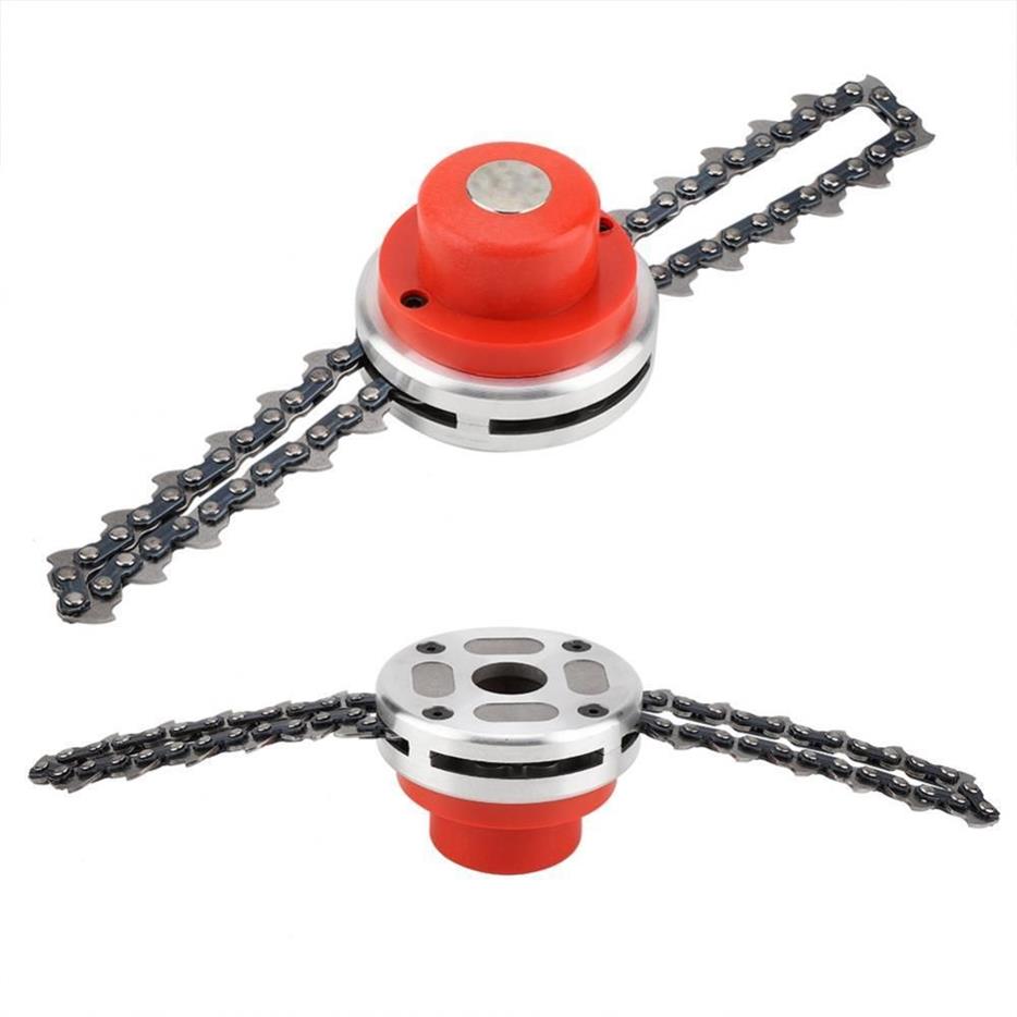 New model Garden Tool Universal 2 IN 1 Chain Link Trimmer Head Nylon Cutter Mower Cut Irrigation Fight Straw Work Heads Brush Cutt214j