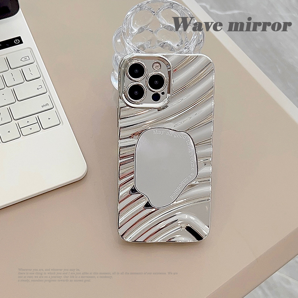 Coque de protection avec miroir argenté galvanisé, 100 pièces, pour iPhone 15 14 11 13 12 11 Pro Max, coque arrière en galvanoplastie