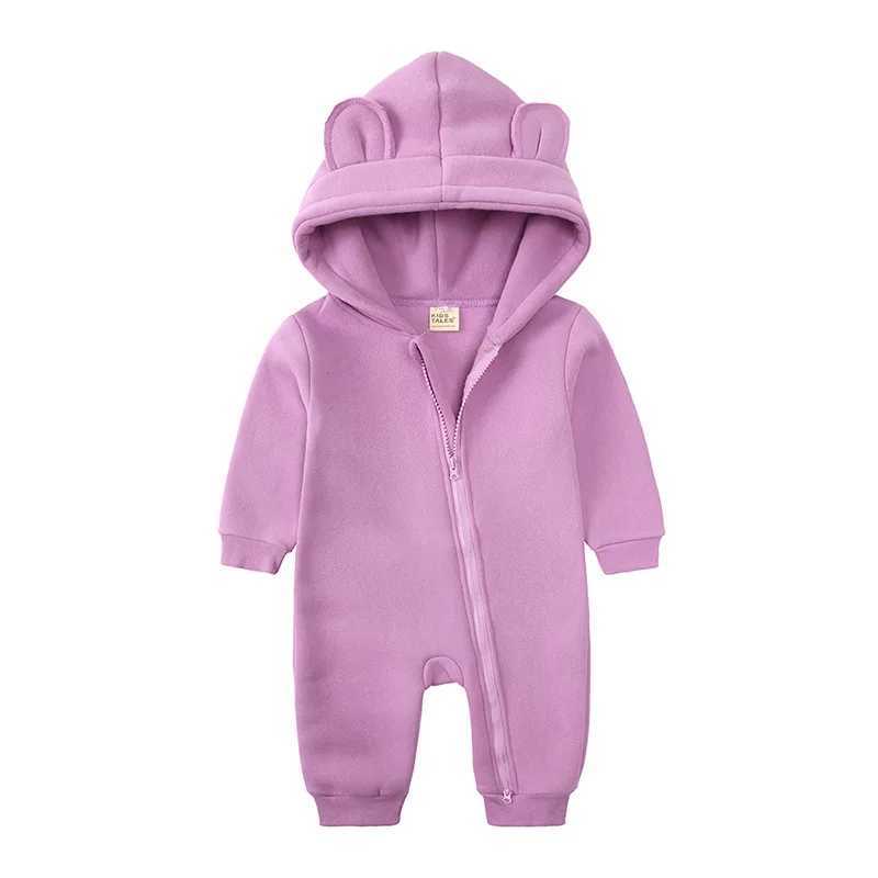 Barboteuses Bébé Vêtements D'hiver Nouveau-Né Ours Combinaison Pour Les Filles De 0 À 6 12 18 24 Mois Trucs Enfants Salopette Coton Garçons Tenue BodysL231114