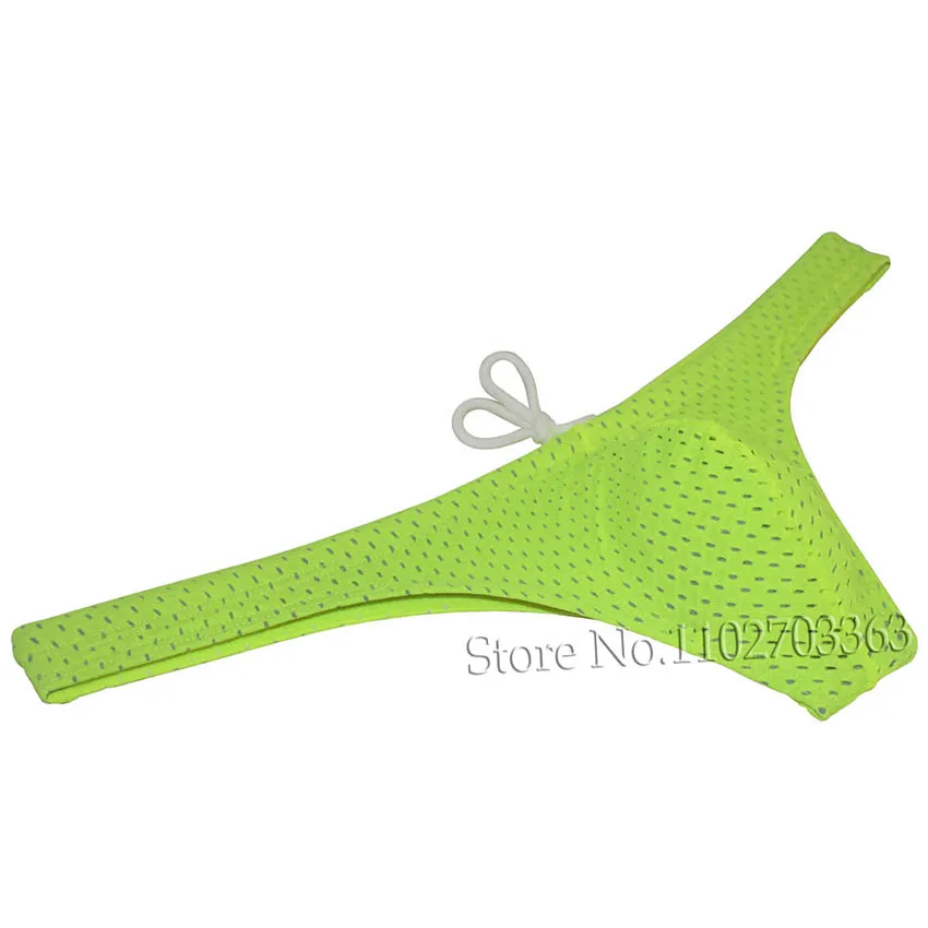 Herenzwemkleding String Oogje Bikini Badpak Pouch T-back Voorvoering Mini Beachwear Tanga's Surfshorts