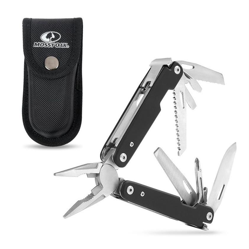 MOSSY OAK Multitool 12-in-1 Multizange Drahtschneider Multifunktionswerkzeuge Survival Camping Werkzeug Angeln 2110282620