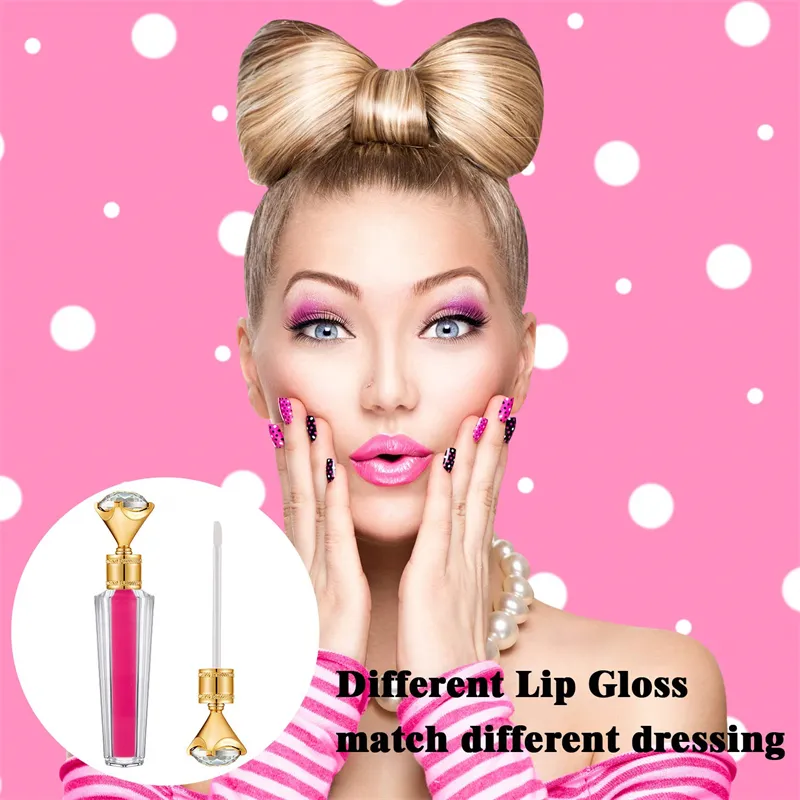 Diamant DIY Lip Gloss Tubes flaskor Rensa tomma lipglossar Tube Läppar Gloss Travel Bottle Packaging Containrar Refillerbara