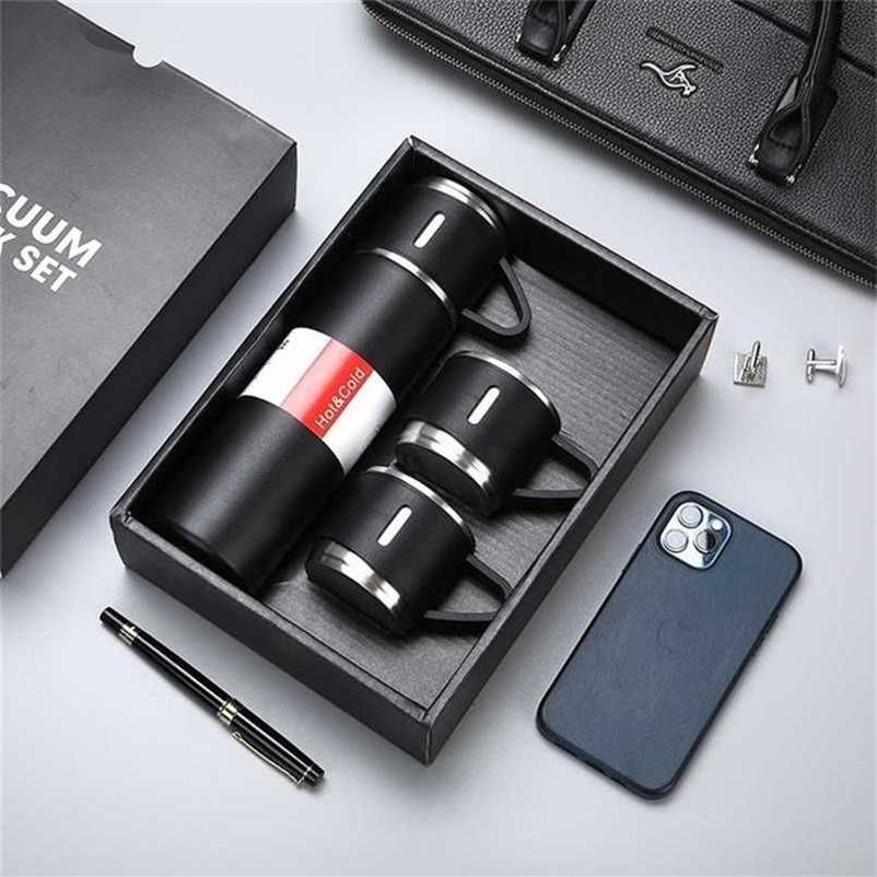 500ml bala dupla camada de aço inoxidável vácuo garrafa térmica café tumbler caneca de viagem viagem de negócios garrafa de água infusor 211223299t