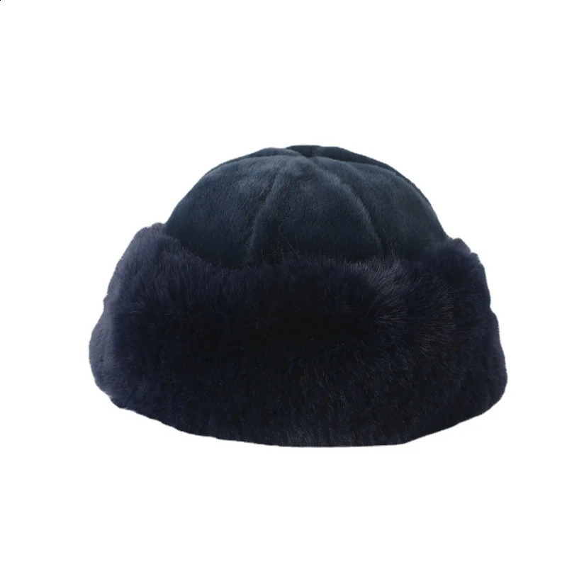 Trapper Hats Original Fluffy Faux Fur Bomber Mujeres Cálido Invierno Sombrero grueso Lady Russian Luxury Panamá Cap Ushanka Touca Feminina Inverno 231219