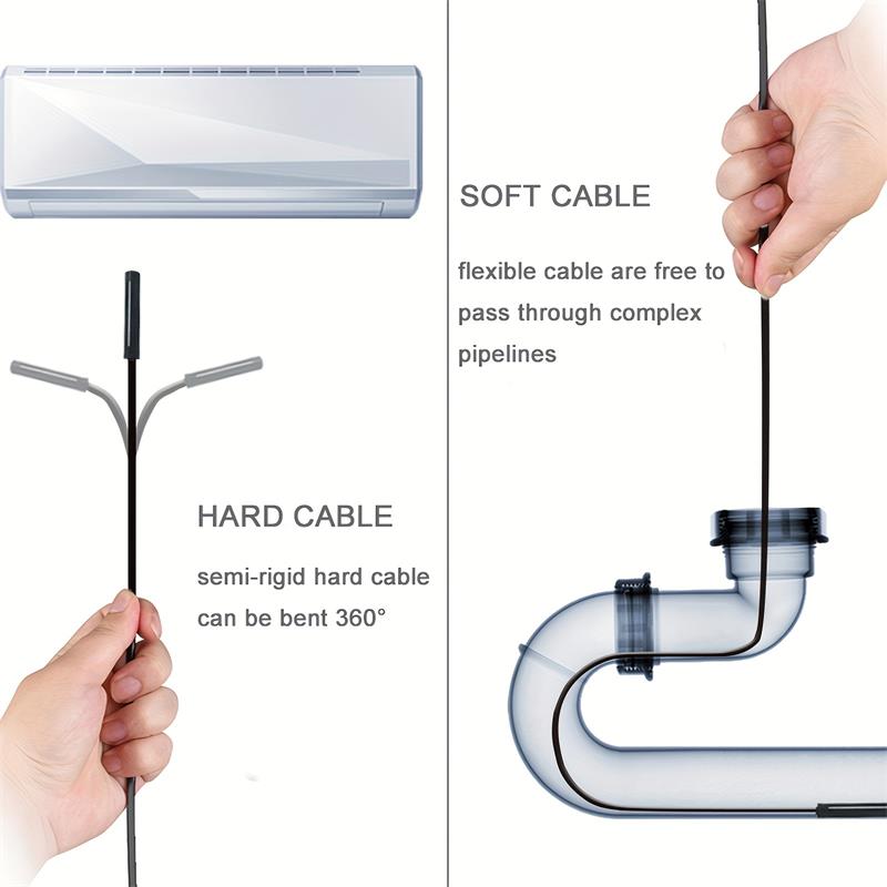Endoscópio industrial com lente 7mmHD: ferramenta à prova d'água IP67 para reparo de automóveis, detecção de tubulação de esgoto de ar condicionado - interface Android tipo C