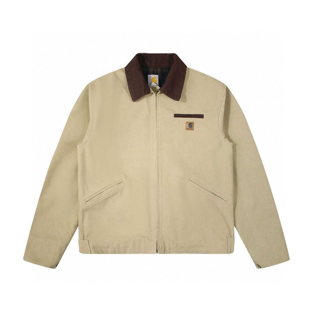 Erkek ceket ceket moda markası carhart j97 carhatjackets ceketler taş değirmen su yıkama yosun yeşil su yıkama tuval jst2