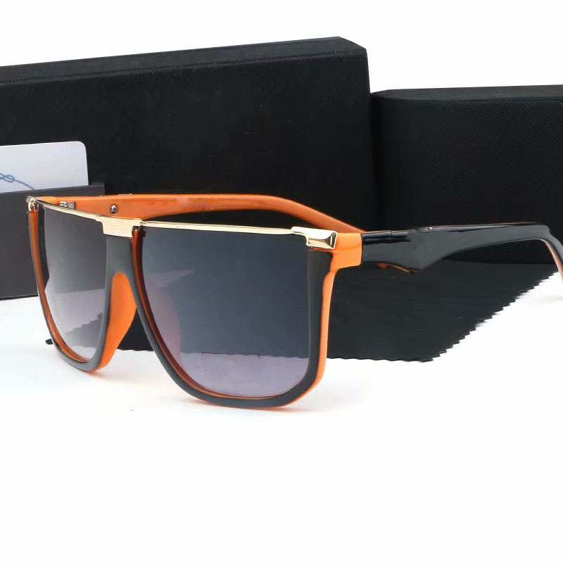 Top gafas de sol de lujo polaroid lente diseñador para mujer para hombre gafas senior gafas para mujer marco de anteojos gafas de sol de metal vintage con caja AAAAA208