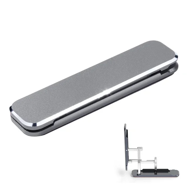 Dobrável mini suporte de telefone de metal liga de alumínio volta vara invisível suporte portátil universal móvel desktop suporte do telefone preço de fábrica
