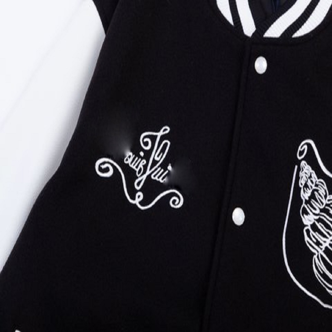 Herenjas designerjas winter nieuwe dames losse en kamer warme honkbalpak, letter borduurpatroon hoodie streetwear