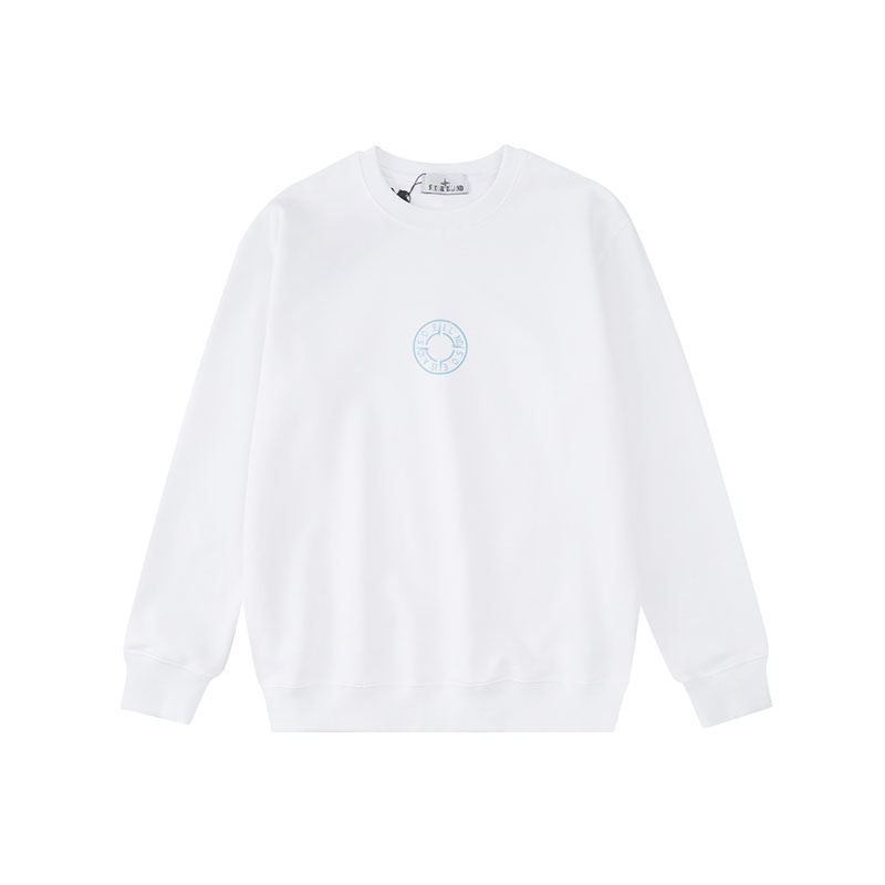 Designer ST0NE IS1 et swetshirts sans capuche masculins pour motif de dessin animé créent de luxe marque de luxe lettre imprimée à sweat à sweat à sweat à sweat à sweat décontracté pour femmes