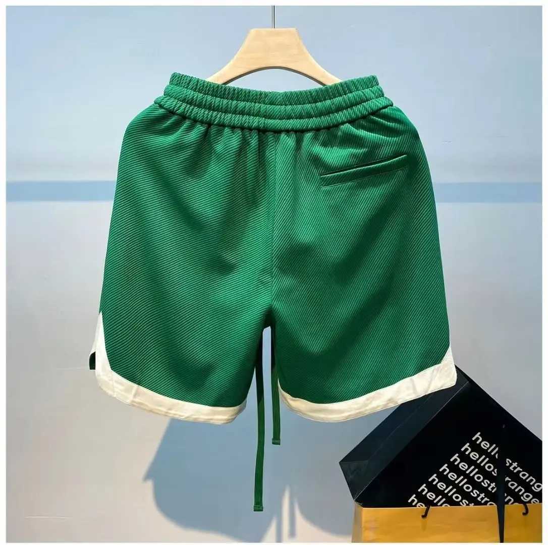 Underpants Y2K Summer Men Streetwear Casual High Waist Wide Leg Baggy Oversize Breathable Gym Short Pants Letters Track Shorts ClothesL1218