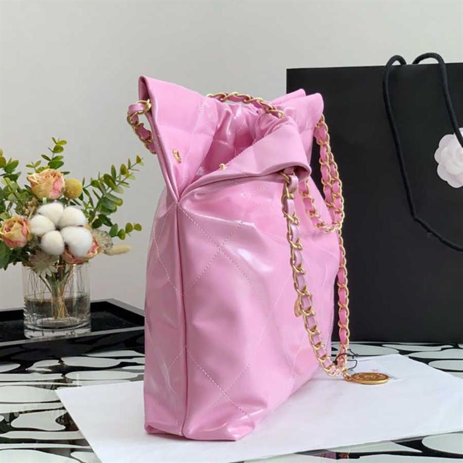 9A оригинальный качество нового стиля 22 сумки дизайнеры женские сумочки AS3260 Дизайнерская сумочка на плече 35 см блестящая телячья мусор BA295I