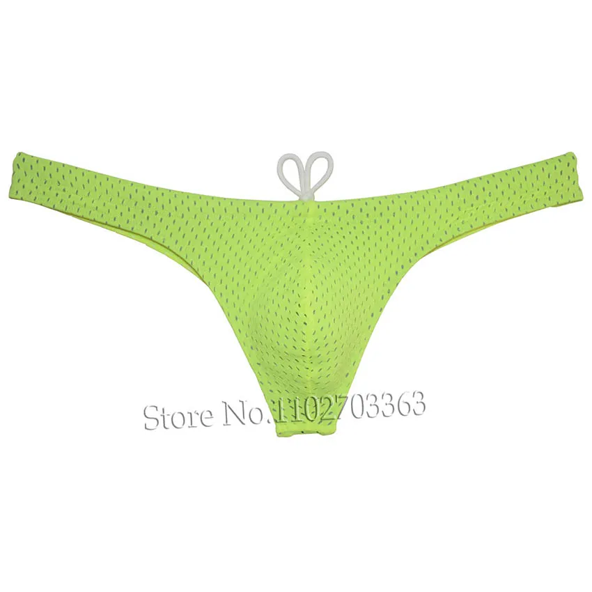 Herenzwemkleding String Oogje Bikini Badpak Pouch T-back Voorvoering Mini Beachwear Tanga's Surfshorts