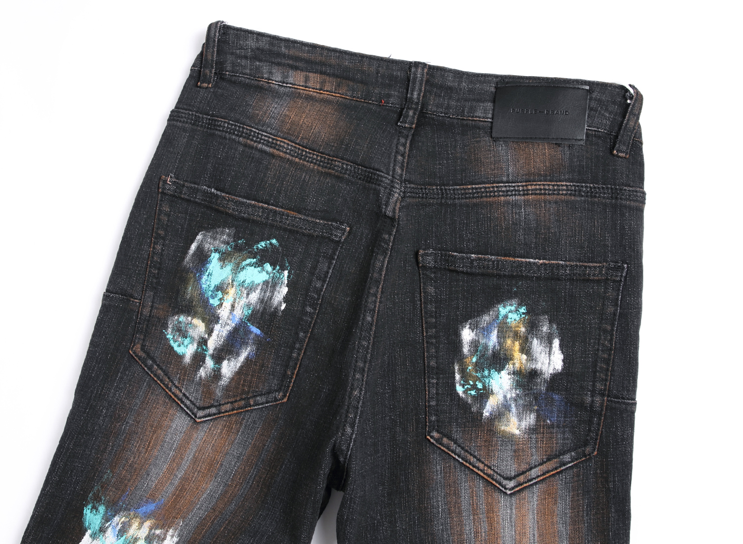 Purple Jeans Designer Hommes Jeans Hommes Rétro Patchwork Pantalon Évasé Sauvage Empilé Déchiré Pantalon Long Droit Y2k Baggy Lavé Délavé Pour Hommes 3548