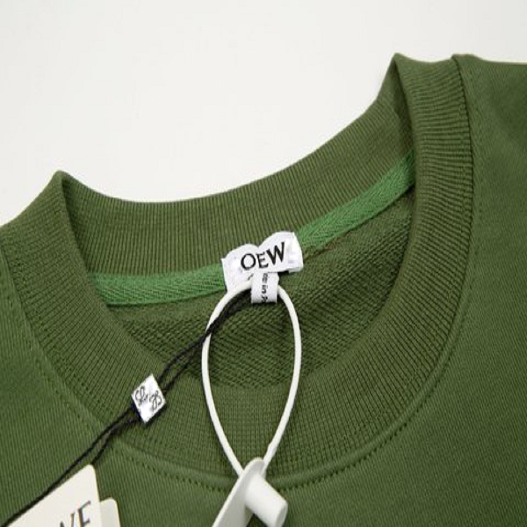 Sudadera con capucha para hombre Sudaderas de diseñador Otoño e invierno Sudaderas con capucha de algodón puro con cuello redondo y manga larga verde con letras bordadas de panda, el mismo estilo para hombres y mujeres