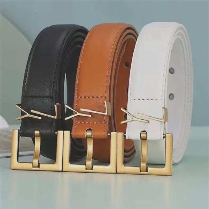 Belt for Women Genuine Leather 3cm Width High-Quality Men Designer Belts S Buckle cnosme Womens Waistband Cintura Ceintures D21082219h