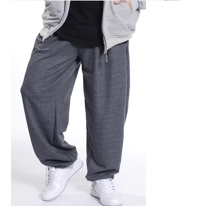 Calça de moletom masculina hip hop dança calças casuais joggers calças soltas perna larga roupas masculinas