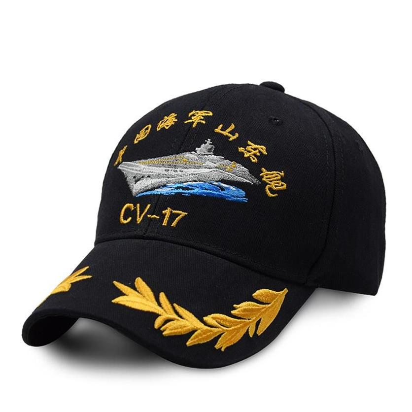 Pierwszy chiński lotniskowca 2021-17 Shandong Ship Baseball Cap Autonomiczny projekt R D Military Creative Series Wide Brim 270h