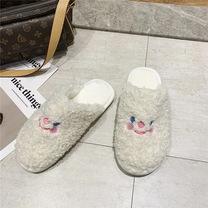 Slippers autumn and winter rabbit hair four seasons home rabbit hair cotton slippers 3321 231219