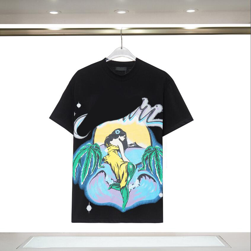 Mens Carta Imprimir Camisetas Preto Designer de Moda Verão de Alta Qualidade Top Manga Curta Tamanho M-3XL # 84