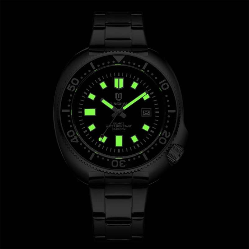 Other Watches QINGXIYA Brand Fashion Design Quartz Watch for Men Stainless Steel Waterproof Luminous Date Mens Relogio Masculino 231219