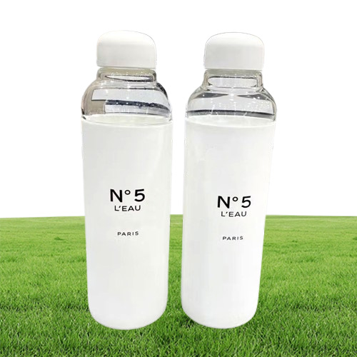 No 5 Leau Glass Water Bottles 590 ml Fashion Brand Tumblers Tumblers9090109380175