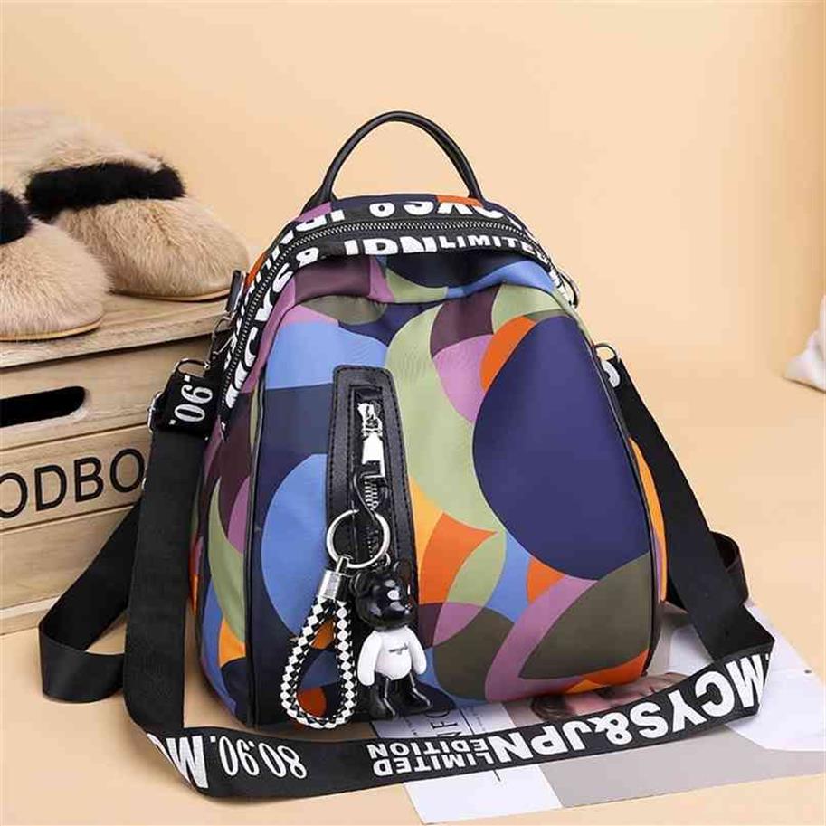 Fashion Colorful Mini Backpack Women Women Cine Small Back Pack Designer di alta qualità Girls Backpacks Borse Mochilas Para Mujer 212643