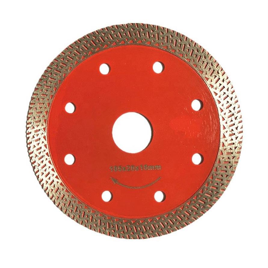 Disque de coupe diamant 4 pouces D105mm, lame de scie circulaire super fine pressée pour couper le granit, le marbre, la pierre, les carreaux de céramique 334d