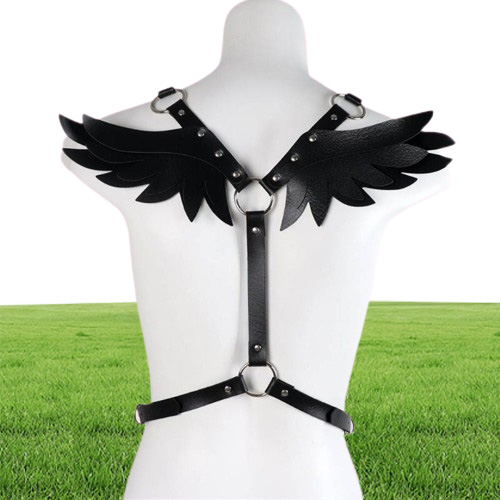 Belts Leather Harness Women Pink Waist Sword Belt Angel Wings Punk Gothic Clothes Rave Outfit Party Jewelry Gifts Kawaii Accessori5309550