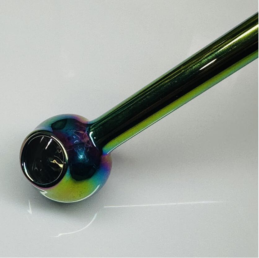 Hookahs Newest pipes Rainbow Pyrex mini 15cm Glass Oil Burner Colorful high quality Great Tube tubes Nail tips smoking pipe