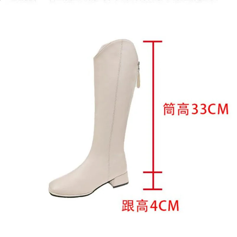 Boots high quality autumn and winter women's boots fashion boots rear zipper long boots high boots knight boots 34-43 231219