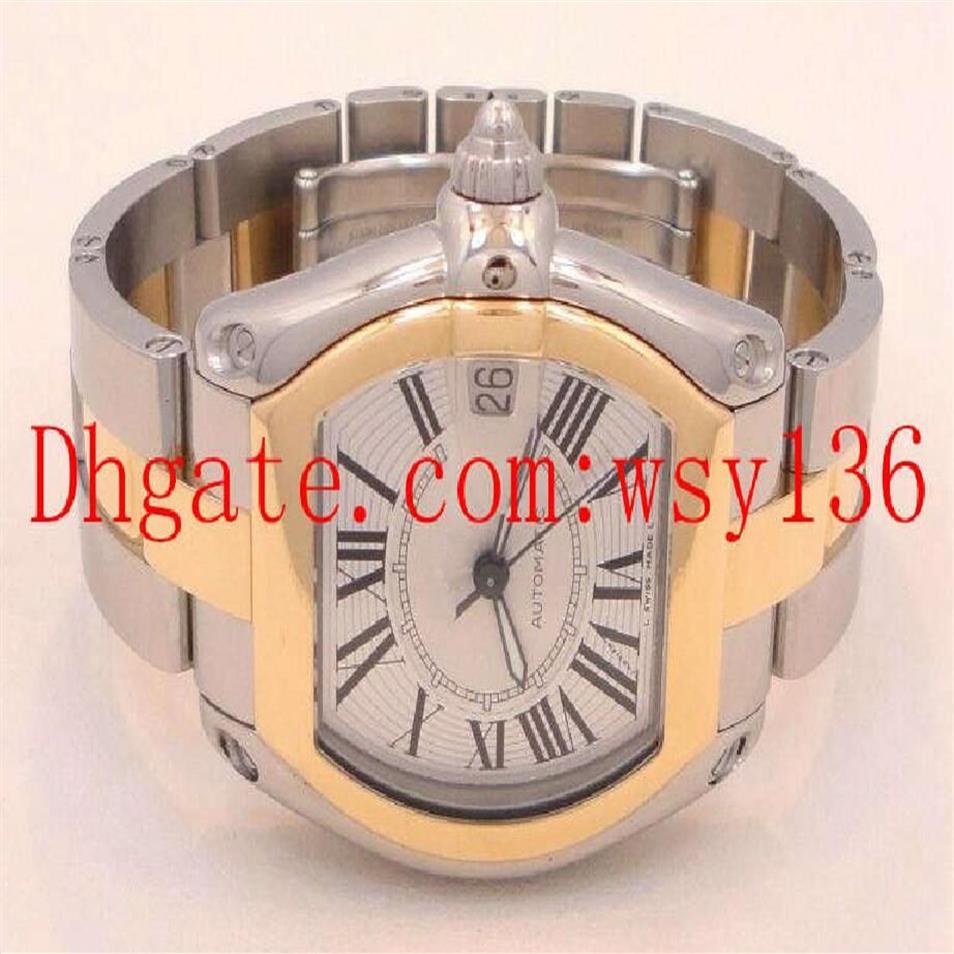 Orologio da uomo di grandi dimensioni con data W62031Y4 Movimento meccanico automatico Orologio da polso da uomo in acciaio oro giallo 18 carati bicolore202b