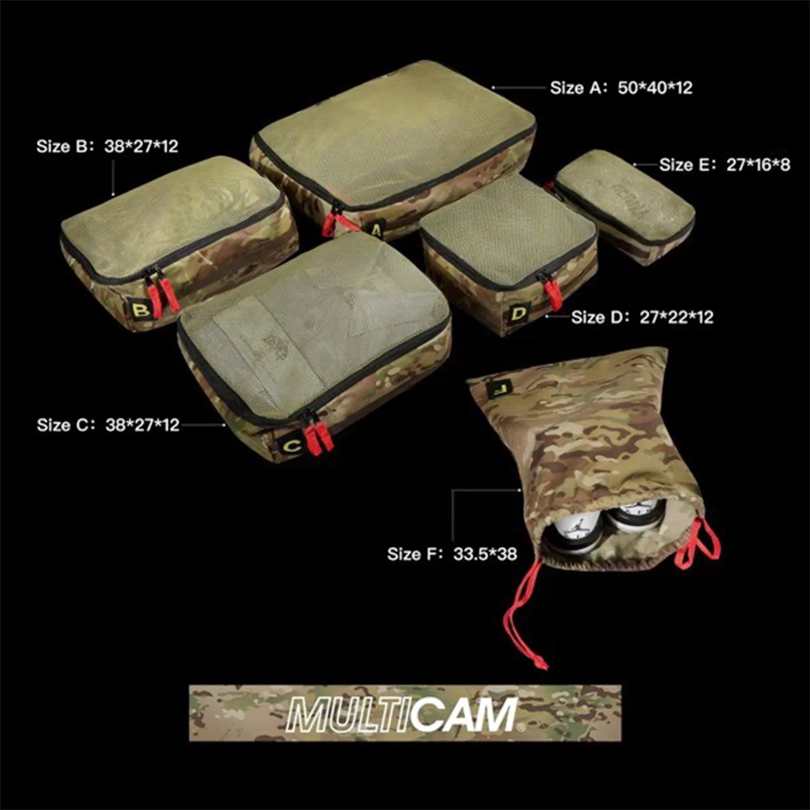 Sacs Duffel MAUHOSO Cubes d'emballage Cubes de compression pour valises Bagages Multicam 231218