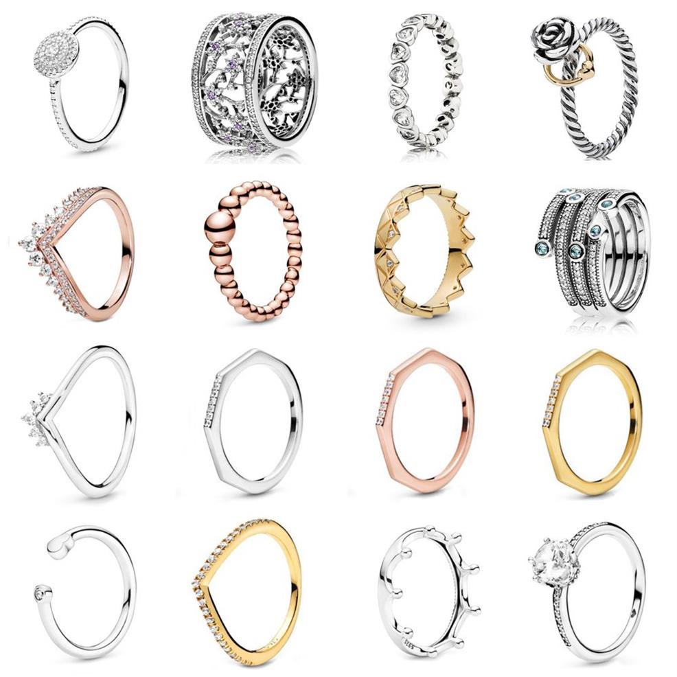NIEUWE 2021 100% 925 Sterling Silver190986CZ Stralende Elegantie Feature Ring en luxe DIY Vrouwen Originele Armband Mode-sieraden 2317