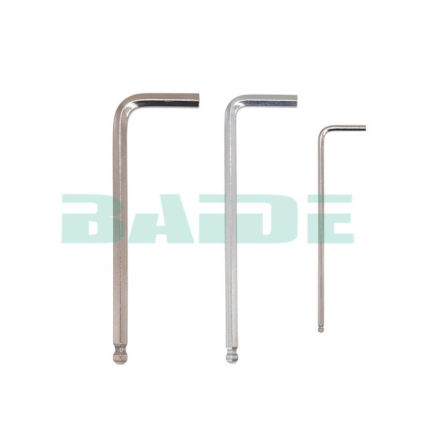 1 5 2 2 5 3 4 5 6 mm L Form Lång armkulpunkt Hex Nyckelnyckel för hexhuvud Bultar Bicycle Bike Repair Accessories LOT2362