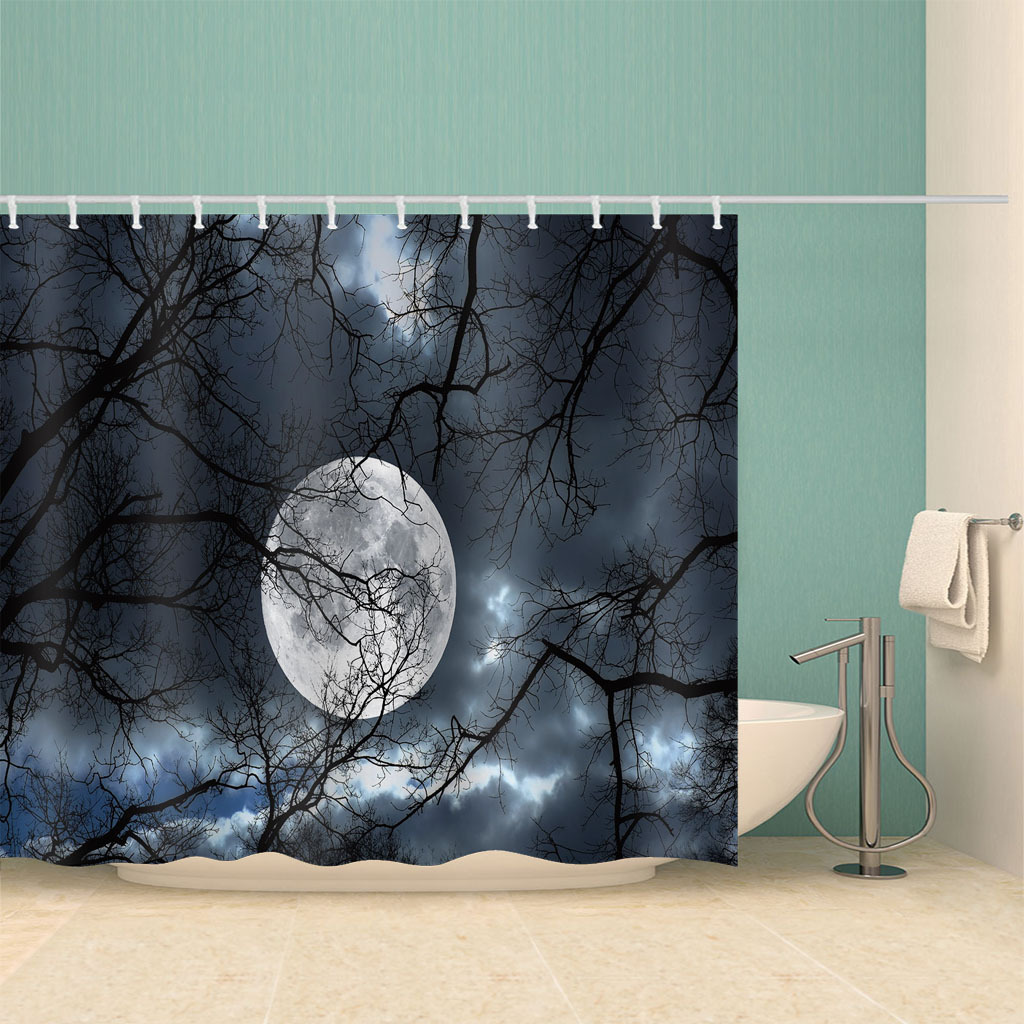 3D Printed Waterproof Shower Curtain forest curtains 3D Shower Curtains Waterproof Bathroom Curtain