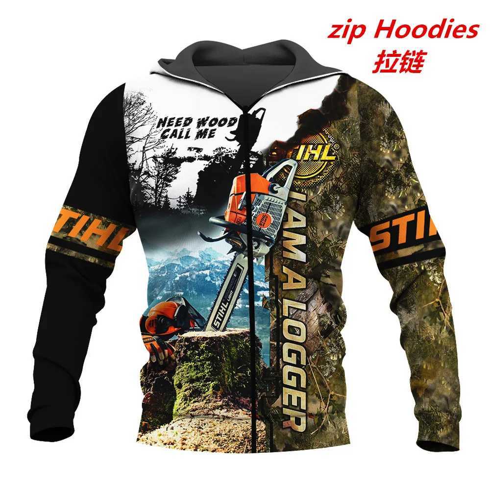 Moletom com capuz masculino 2021 novo incrível legal motosserra moletom moletom 3d impressão tripulação pescoço pulôver masculino feminino hoodies casuais tops 595l231026