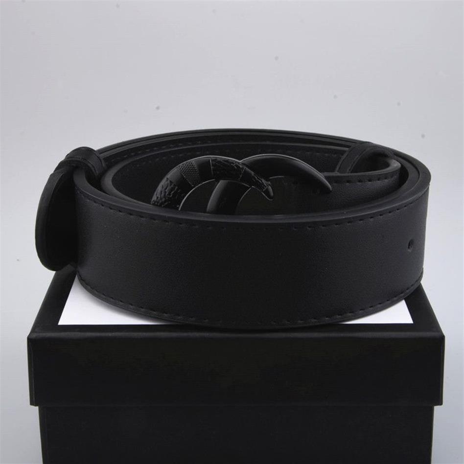 -venta de cinturón de cuero de alta calidad para hombres y mujeres, hebilla dorada, hebilla plateada, cinturones negros, entrega con caja 25585222z
