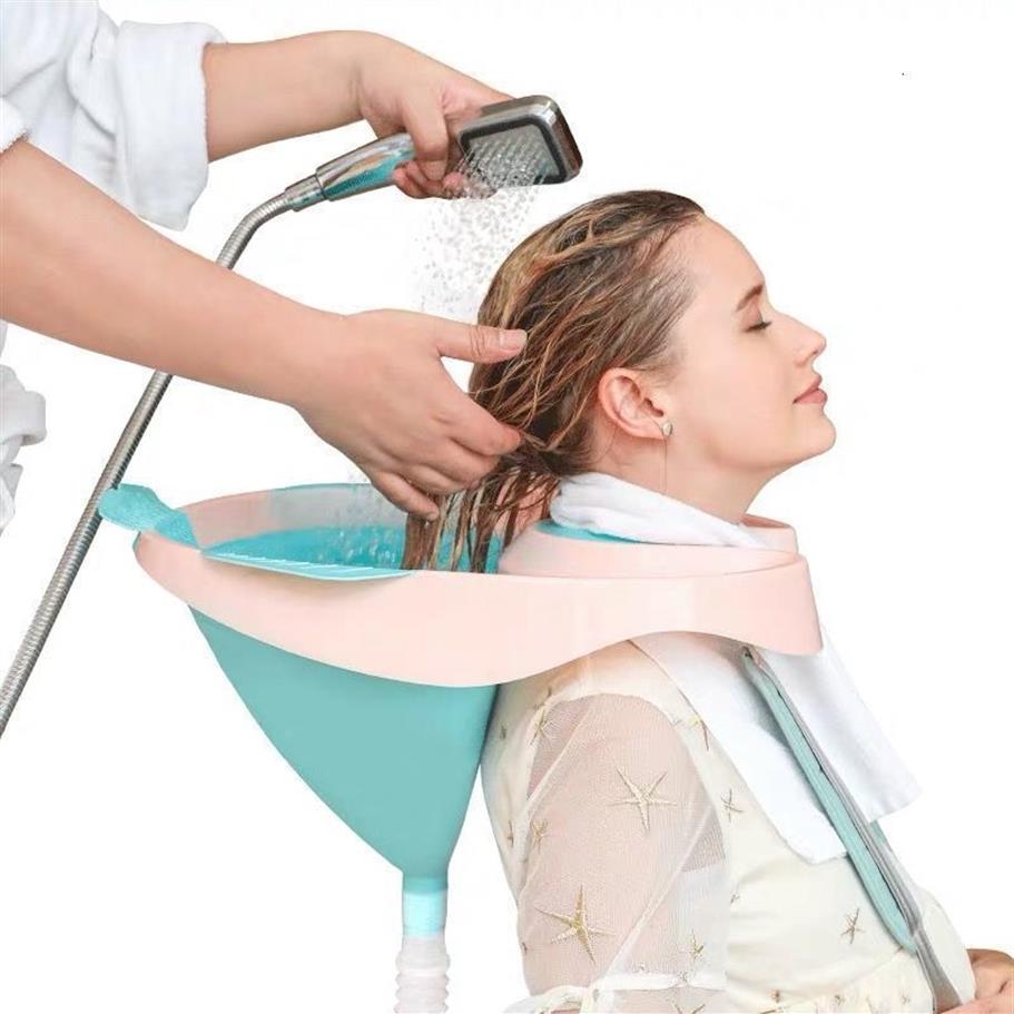 Lavabos de baño entrega de manguera fregadero plegable herramienta de champú cómoda para mujeres embarazadas fácil lavado de cabello plástico anciano 264s