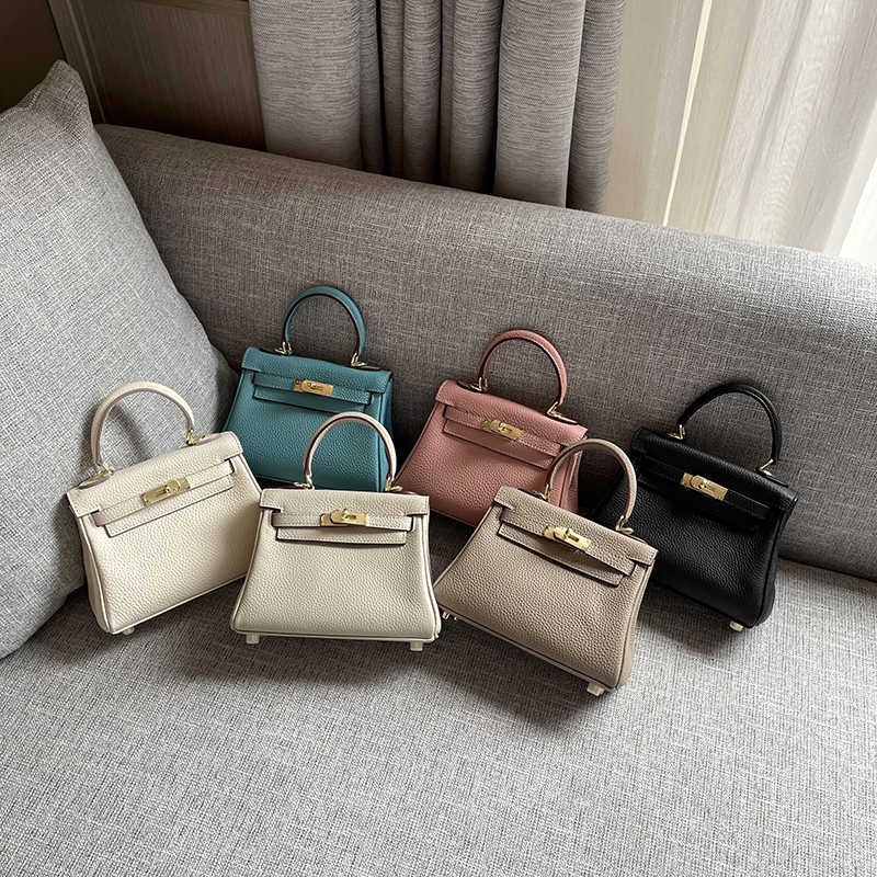 Luxury Designer Totes Bag Cellkyer Mini lychee leather bag Fashion cross body bag lock button women's bag Cow leather shoulder bag