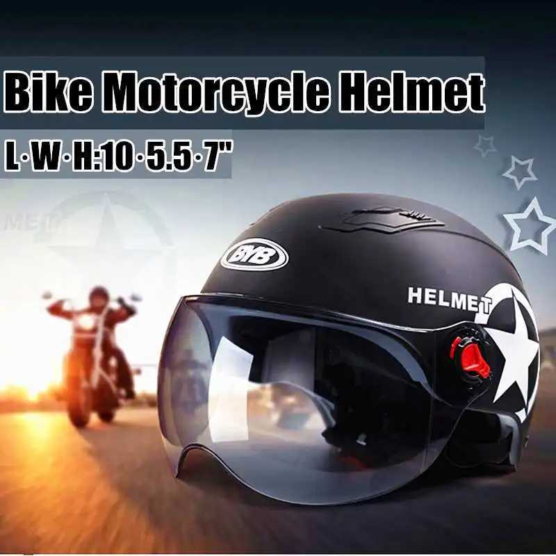 Caschi da arrampicata Casco da motociclista di sicurezza Scooter Bike Visiera aperta Mezzo berretto da baseball Elmetto di sicurezza anti-UV Casco da motocross Colori multipli