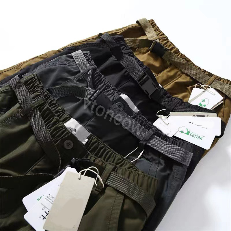 Designer Carhart Cargo Pants winter Men's Stretch Multi-Pocket Reflective Straight Sports Fitness Casual Trousers Warm and windproof pants