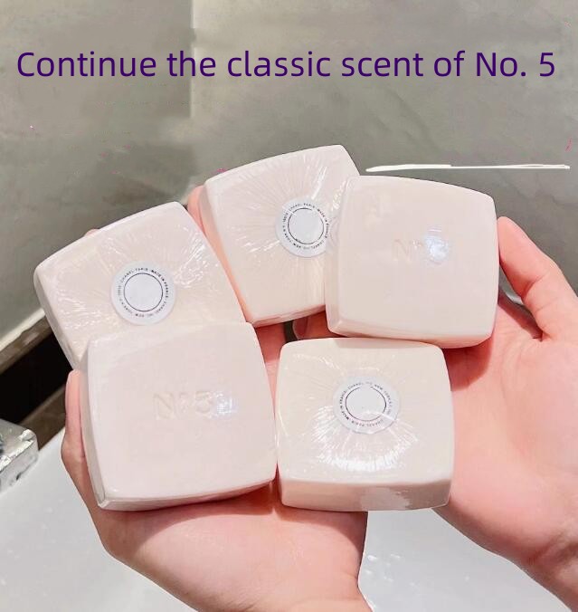 New 5A Pink No. 5 Perfumed Soap Scented Body Bath Moisturizing Soap 5x75g solid fragrance Unique Limited N5 five-piece set