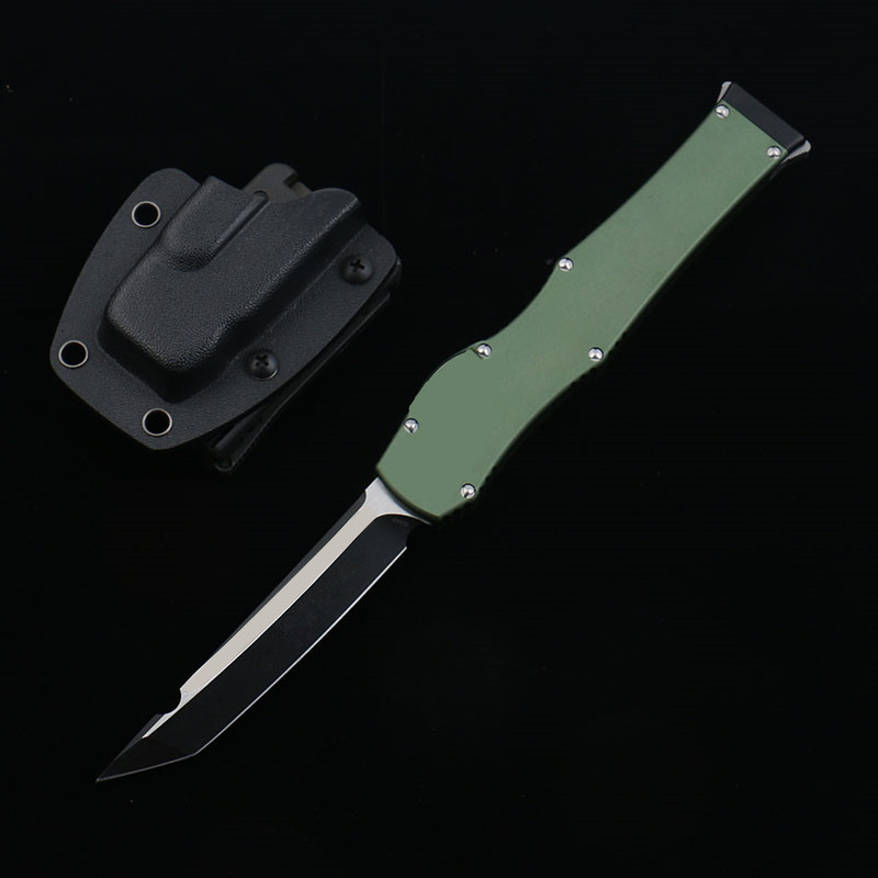 DQF-version Mt US Italian Style Knife HL-6 Self Defense Tactical D2 Blade Aluminium Handle EDC Outdoor Camping Fighting Knives C07 Godfather 920 A07 BM