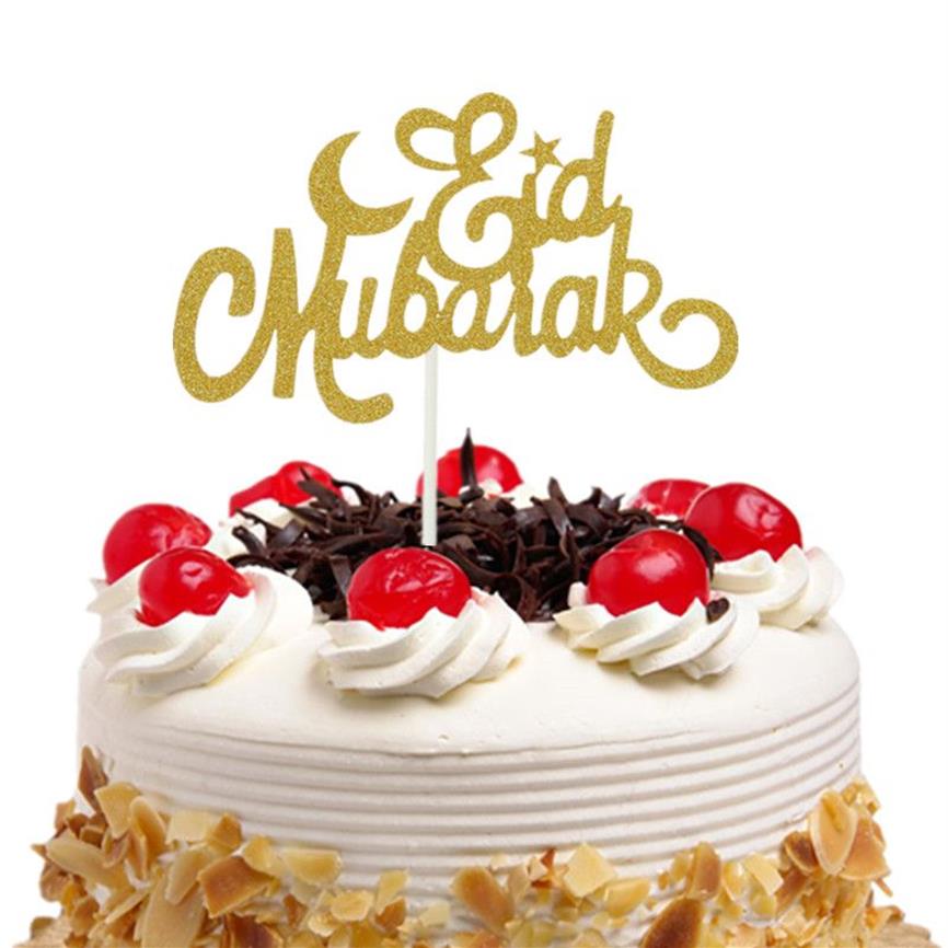 / Cake Toppers Drapeaux Glitter Eid Mubarak Enfants Anniversaire Cupcake Topper Mariage Mariée Baby Shower Party Ramadan Cuisson DIY2013