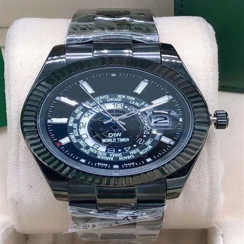 42 mm W pełni automatyczne mechaniczne lustro zegarków mechanicznych można niezależnie regulować Watch Watch Stal nierdzewny